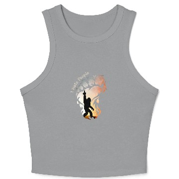 Discover I Hate People Bigfoot Funny Camping Crop Tank Top