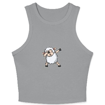 Discover Funny Dabbing Sheep Dab Dance Lamb Lover Gift Crop Tank Top
