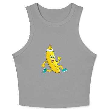 Discover Banana Running Sport Crop Tank Top