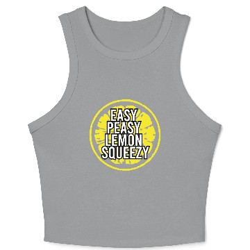Discover Fruit Easy Peasy Lemon Squeezy Funny Gift Idea Crop Tank Top