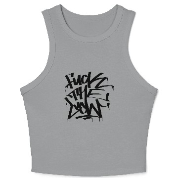 Discover FUCK THE LAW! Crop Tank Top
