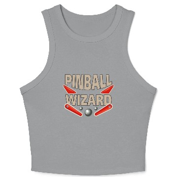 Discover Gift Arcade Pinball Wizard Art Crop Tank Top