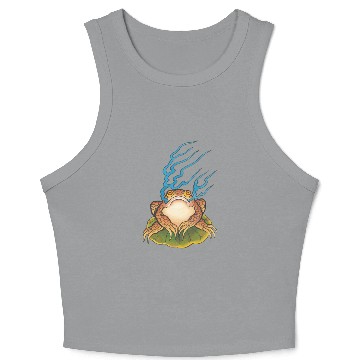 Discover Traditional Japanese Irezumi Magical Frog Crop Tank Top