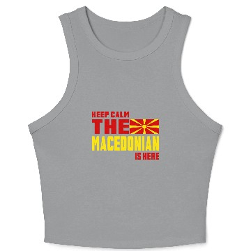 Discover Keep Calm Macedonia Design / Gift Idea Crop Tank Top
