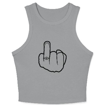Discover Wedding ring hand Crop Tank Top