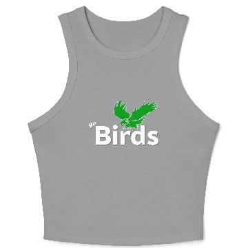 Discover Go Birds (Kelly Green) Crop Tank Top