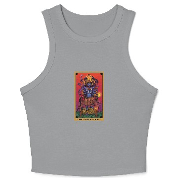 Discover The Goddess Kali The Devil Tarot Card Hindu Indian Crop Tank Top