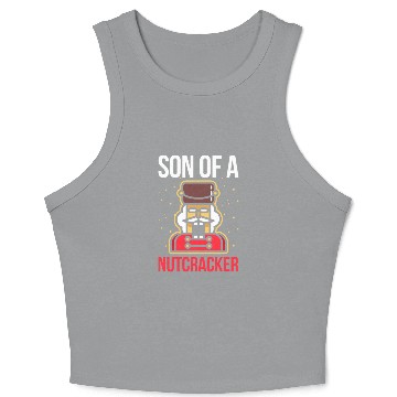 Discover Son Of A Nutcracker Funny Christmas Crop Tank Top