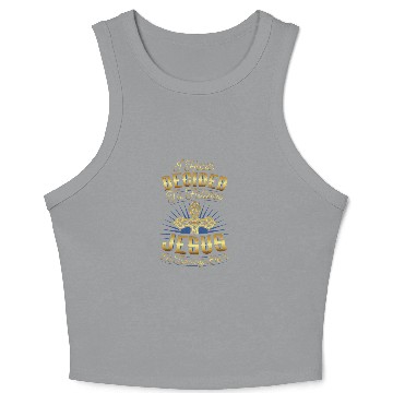 Discover I Have Decided to Follow Jesus No Turning Back Crop Tank Top