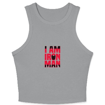 Discover I am Iron Man! Crop Tank Top
