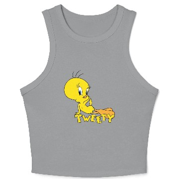 Discover Looney Tunes Tweety Bird Pose Crop Tank Top