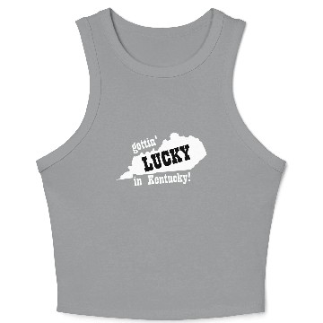 Discover Gettin' Lucky in Kentucky Crop Tank Top
