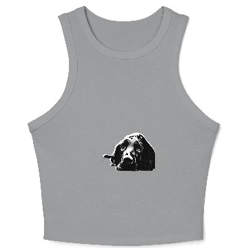 Discover Black Labrador Retriever Crop Tank Top