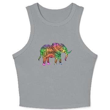 Discover Spiritual Elephant Crop Tank Top