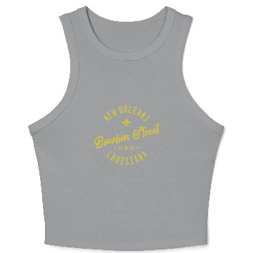 Discover New Orleans Bourbon Street Jazz Crop Tank Top