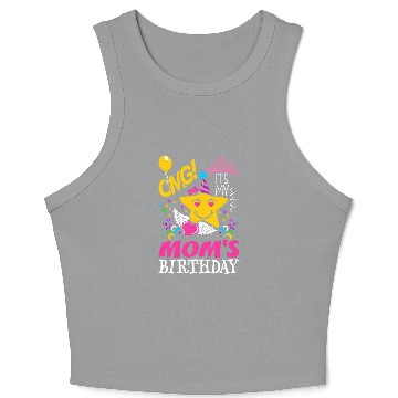 Discover OMG Its My Moms Birthday Crop Tank Top