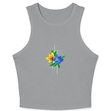 Discover Lily flowers planting garden Crop Tank Top