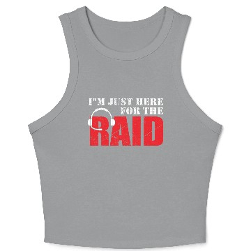 Discover Im just here for the Raid Gaming Headset Gift Crop Tank Top