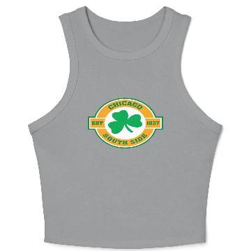 Discover Chicago South Side Irish Active Crop Tank Top