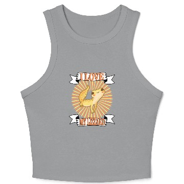 Discover I Love My Lizard Crop Tank Top