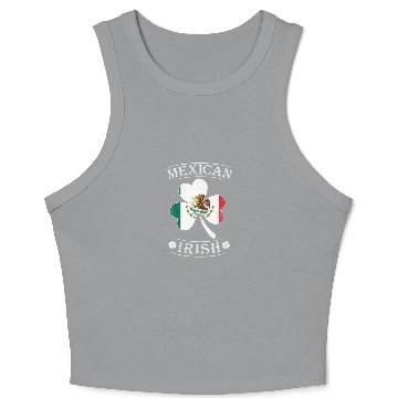 Discover Mexican Irish Shamrock St Patricks Day Crop Tank Top