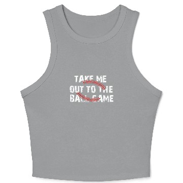 Discover Take Me Out To The Ball Game Crop Tank Top
