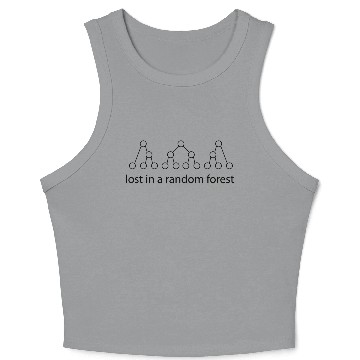 Discover Forest informatics data science gift Crop Tank Top