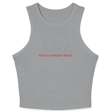 Discover Forest informatics data science gift Crop Tank Top