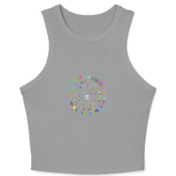 Discover Pi Day Spiral Pi Math Number Symbol 3 14 Crop Tank Top