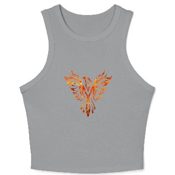 Discover Tribal Fire Phoenix Rising Crop Tank Top