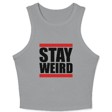 Discover Cool Stay Weird Crop Tank Top