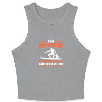 Discover Lifeguard Pool Life Saver Crop Tank Top