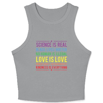 Discover Kindness is EVERYTHING Science is Real Crop Tank Top
