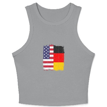 Discover German American US Flag Germany Crop Tank Top