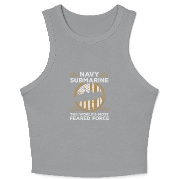 Discover Submarine Most Feared Force Crop Tank Top