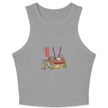 Discover Turtle I Just Really Love Ramen Crop Tank Top