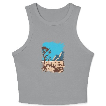 Discover Joshua Tree National Park California Crop Tank Top