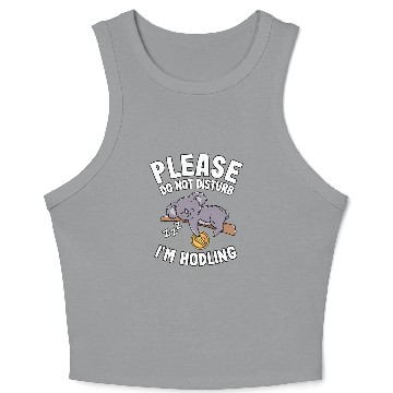 Discover Please Do Not Disturb Funny Bitcoin Koala Hodl BTC Crop Tank Top
