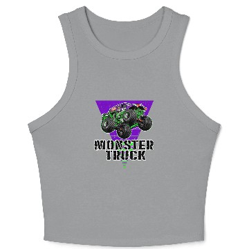 Discover Monster Truck Grave Digger Crop Tank Top