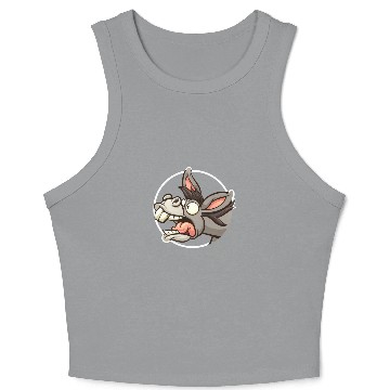 Discover Funny Donkey Donkey Mule Crop Tank Top