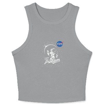Discover Houston We Have A Problem Nasa Insignia Crop Tank Top