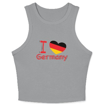 Discover Germany I Love Germany Crop Tank Top
