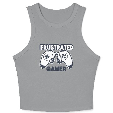 Discover Frustrated Gamer Crop Tank Top