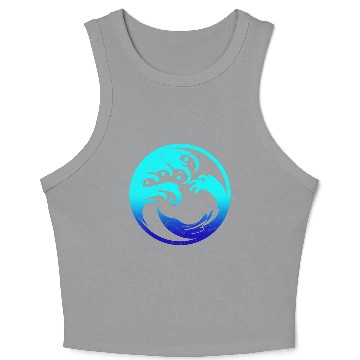 Discover Maori Ocean Circle Tattoo Gift Idea Crop Tank Top