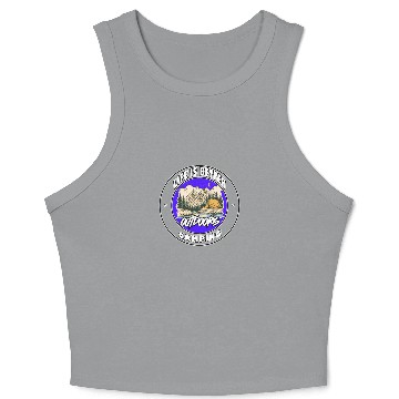 Discover Life is Better Camping Crop Tank Top