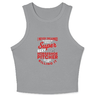 Discover Horseshoe Pitcher Crop Tank Top