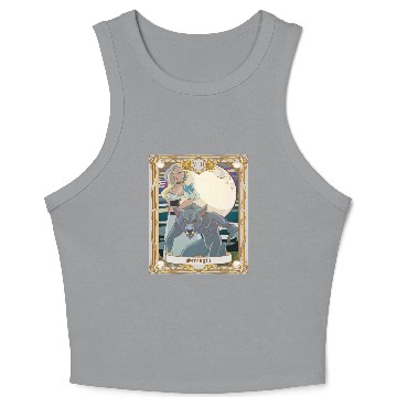 Discover Strength Tarot Card, Major Arcana Anime Vampire Crop Tank Top