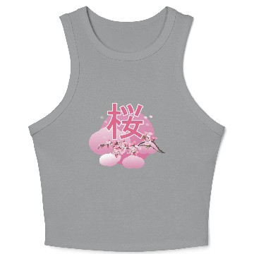 Discover Cherry bloosom , Sakura, Cherry Blossom Crop Tank Top