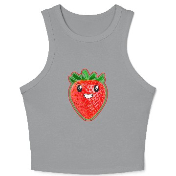 Discover Sweet Strawberry Crop Tank Top