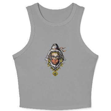 Discover Hindu God Hanuman Crop Tank Top